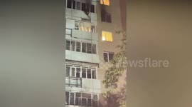 Kazakhstan: Hero Neighbour Catches Falling Woman After She Drops From Burning Flat
