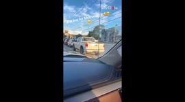INSANELY long line at Houston McDonald's after massive power loss post-Hurricane Beryl