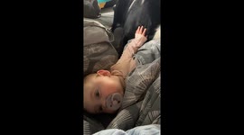 Adorable bond: baby and dog's sweet interaction