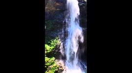 Magnificent waterfall in China's Lushan Mountain