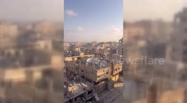 Israeli Army Shells Residential Building in Western Gaza City