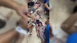 GRAPHIC CONTENT: Dozens of Palestinian Children Injured in Israeli Strikes on Dayr al-Balah, Central Gaza