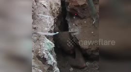 China: Resilient Elderly Man Freed from Tianjin Sinkhole After Dramatic Rescue Effort