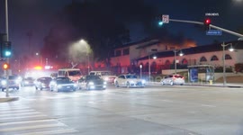 USA: Notre Dame High School Fire in Sherman Oaks
