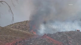 USA: Fast Moving Vegetation Fire Causes Evacuations in Temecula