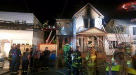 Dramatic House fire reaches 2nd Alarm with R.I.T. Activated Mount Carmel, Pennsylvania