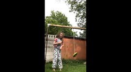 Sister's playful push turns terrifying on swing