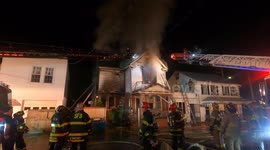 Dramatic 2nd Alarm with R.I.T. Activated when the 2nd floor collapsed Mount Carmel, Pennsylvania