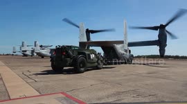 Australia: U.S. Marines Conduct Air Delivery Rehearsal in Australia