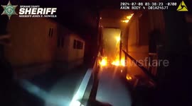 USA: Spokane Valley Deputy Bravely Rescues Fire Victims from Engulfed Mobile Home