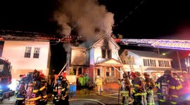 Dramatic 2nd Alarm with R.I.T. Activated when the 2nd floor collapsed Mount Carmel, Pennsylvania