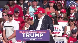 Trump rushed off stage at Pennsylvania rally amid loud noises sounded like gunshots