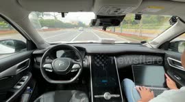 Experiencing driverless taxi service in Shanghai, China
