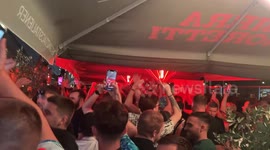 England fans sing in Berlin ahead of Euro 2024 final