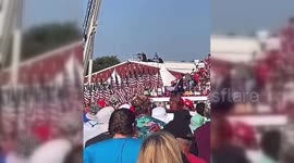 USA: Video shows the moment the Secret Service sniper killed the assassin after he fired at Trump