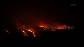 USA: Rancho Fire Burns Over 4500 Acres