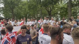 England fans  over central London to the lead up to the euros finals against Spain