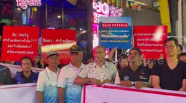 Pattaya business owners protest over city being labelled 'Sin City' for its depraved sex industry