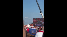 Presidential Candidate Donald Trump Shot At During Rally