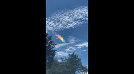 Brilliant Fire Rainbow Spotted Near Kingston, Ontario
