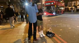 'Intoxicated' man lies in middle of London road blocking bus after England's Euro final defeat