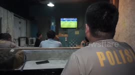 After the Police Patrol in Indonesia Celebrated the 2024 EURO Cup Football Final with great simplicity