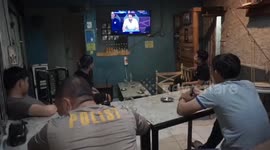 After the Police Patrol in Indonesia Celebrated the 2024 EURO Cup Football Final with great simplicity