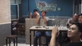 After the Police Patrol in Indonesia, they celebrated the 2024 EURO Cup Football Final by watching together in simplicity