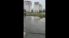 Hailstorm ravages Gomel Region, Belarus