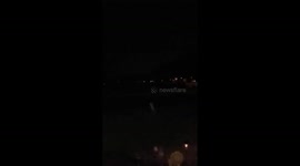 Lightning flashes over Racine, WI