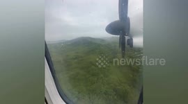 Philippine Airlines plane overshoots runway amid rainfall