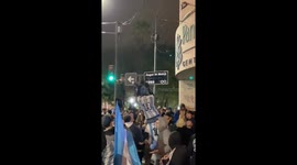 Argentina fans celebrate on street named after retiring player Angel Di Maria