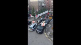 Kirby Estate preps for Euro 2024 final with England flags