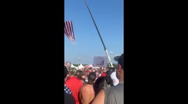 Attendee Captures Moment Shots Are Fired at Trump Rally