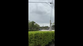 Funnel Cloud Forms Near Sunrise, Florida