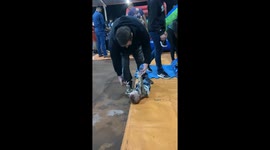 Dad Accidently Spills Water On Son