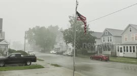 Severe Thunderstorm Hits Dubuque