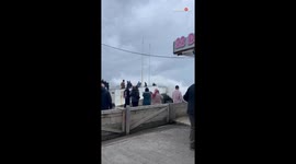 High tide turns a fun beach day into a wild adventure