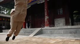 Iraqi woman enthusiastic about Shaolin Kung Fu