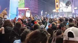 Argentinians celebrate in Buenos Aires the Copa America championship