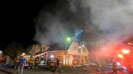 Commercial Building Fire UPPER MAHANTONGO TOWNSHIP Schuylkill County Pennsylvania