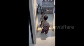 China: Adorable Toddler Dances to Music, Showcasing Natural Talent