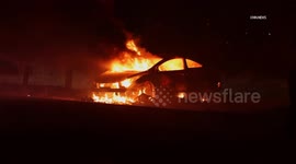 USA: Fiery Crash With Possible Ejection in Bakersfield