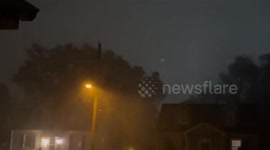 US: Severe Thunderstorms Pound Northeast