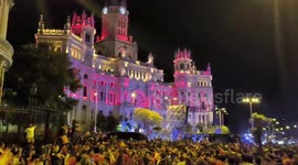 Thousands celebrate Spain's 4th UEFA Euro title at Cibeles Square