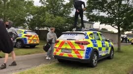 Authorities pepper spray protester at Dublin asylum site