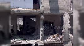 Palestine: Palestinians in Gaza City Attempt to Repair Destroyed Homes