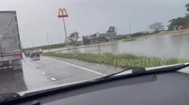 US: Dam Fails In Nashville, Illinois After Extreme Rainfall 2