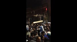 Argentina's Copa America win sparks wild celebration with airborne mattress