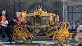 King Charles III and Queen Camilla arrive at parliament ahead of state opening